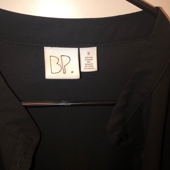 Black sheer Tunic button up - Picture 3 of 5